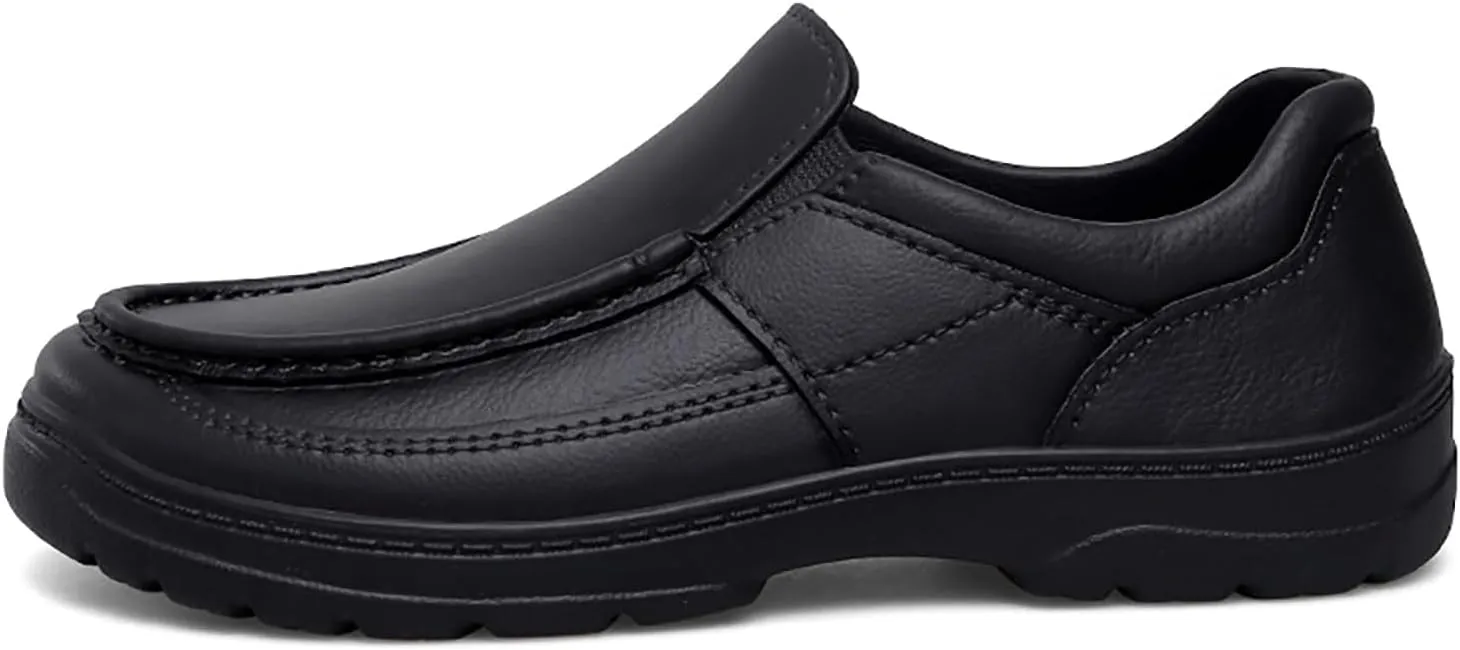 Men's Leather Handmade Platform Loafers Fashion Luxury Lightweight Breathable Slip-On Casual Moccasin Comfort Business Driving Dress Shoes