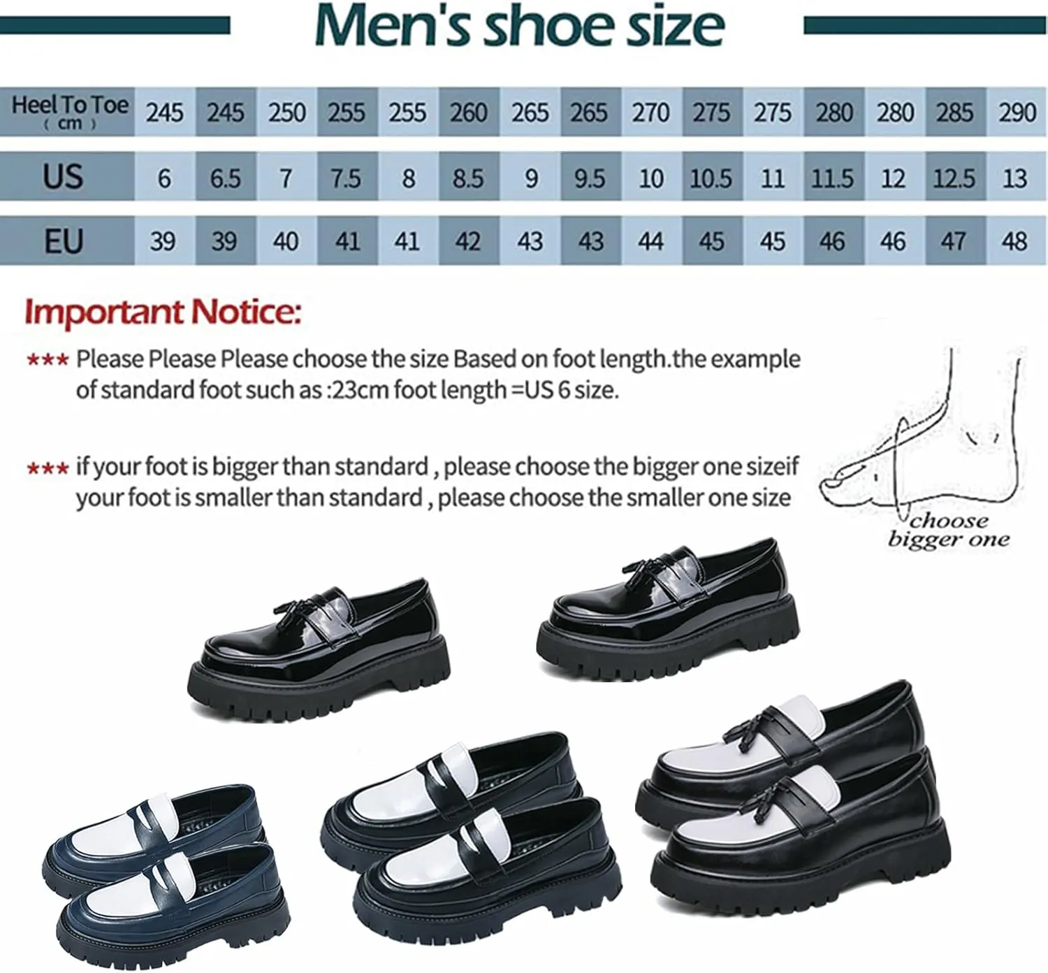 Mens Leather Slip-On Platform Dress Tassels Loafers Non-Slip Low Top Round Toe Chunky Penny Shoes Fashion for Business Casual Dress Prom Party
