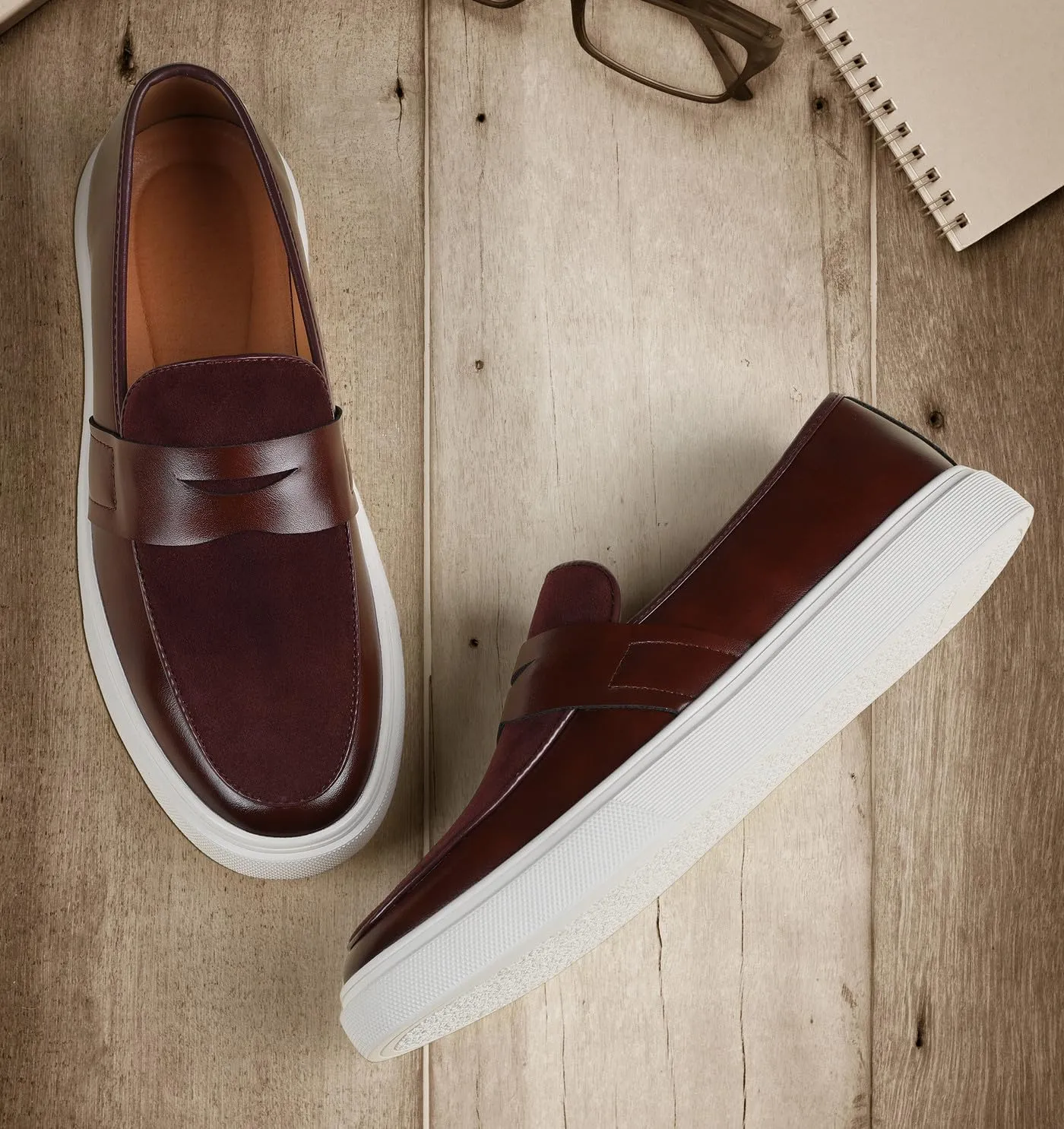 Men's Loafers Casual Dress Slip On Stylish Penny Loafers Fashion Business Prom Wedding Comfortable Walking Shoes for Men