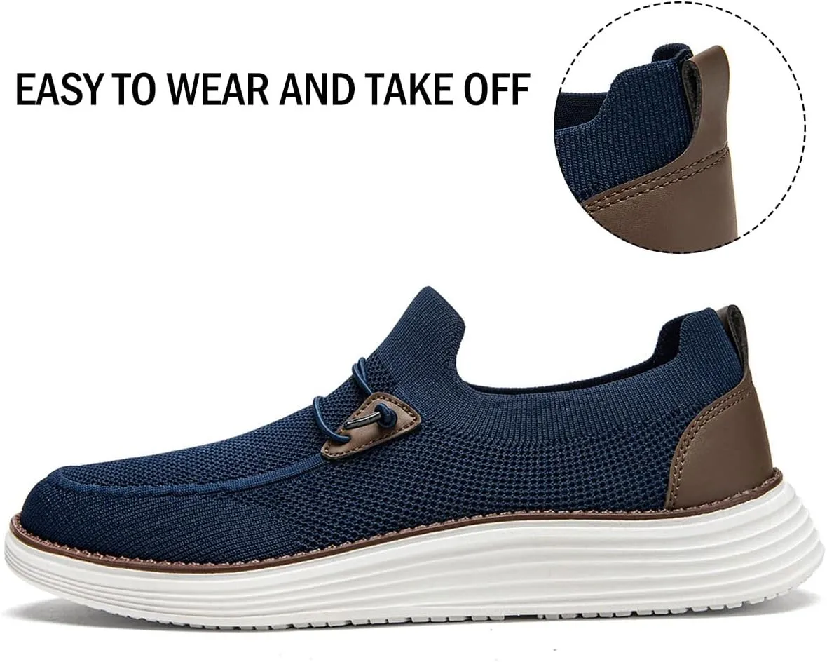 Men's Loafers Slip On Shoes Men Boat Shoes Casual Walking Shoes for Men Comfort Lightweight Breathable
