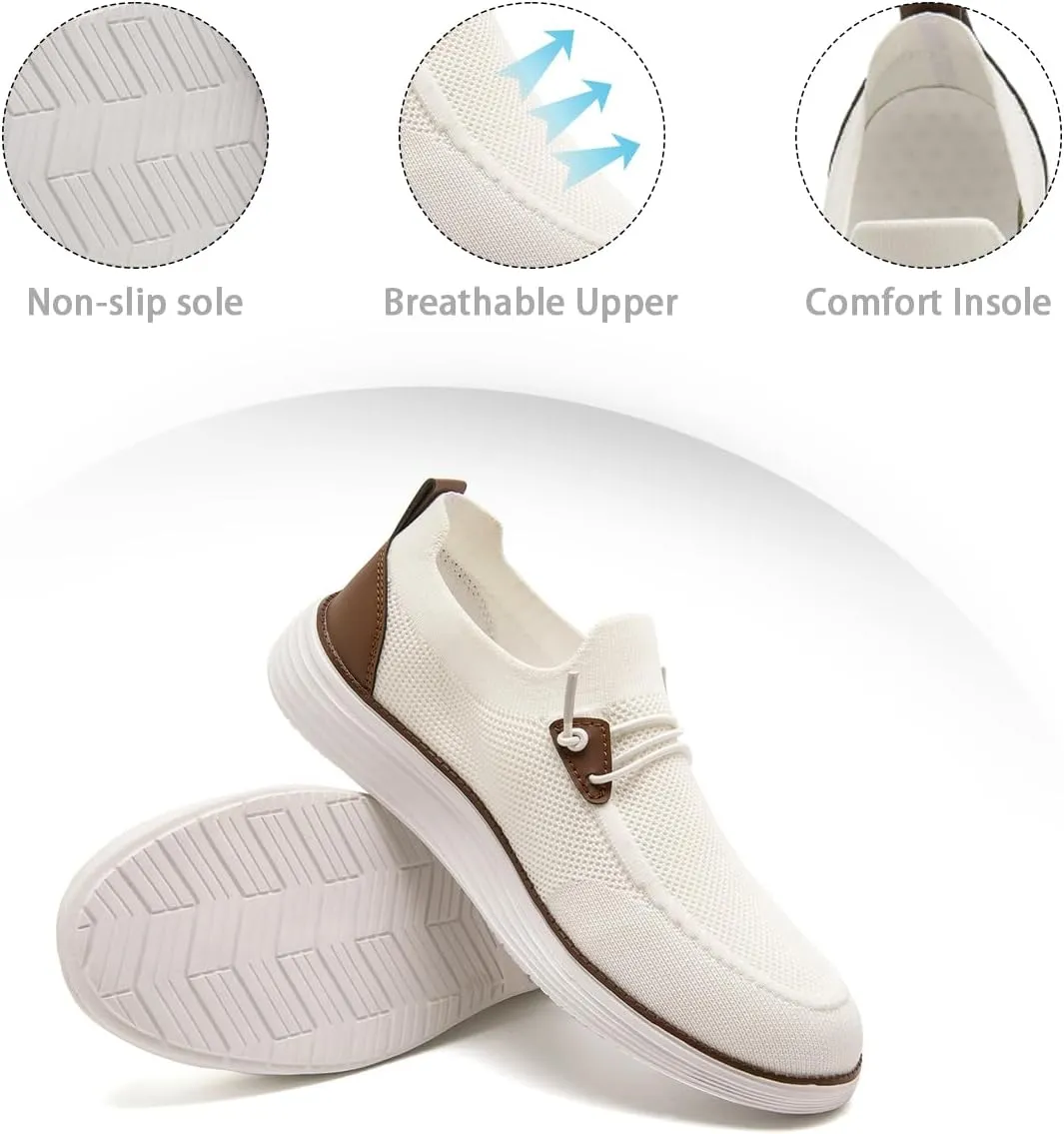 Men's Loafers Slip On Shoes Men Boat Shoes Casual Walking Shoes for Men Comfort Lightweight Breathable