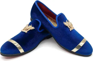 Men's Loafers Vintage Slip on Suede Dress Shoes Velvet Dress Loafers Size 7-13