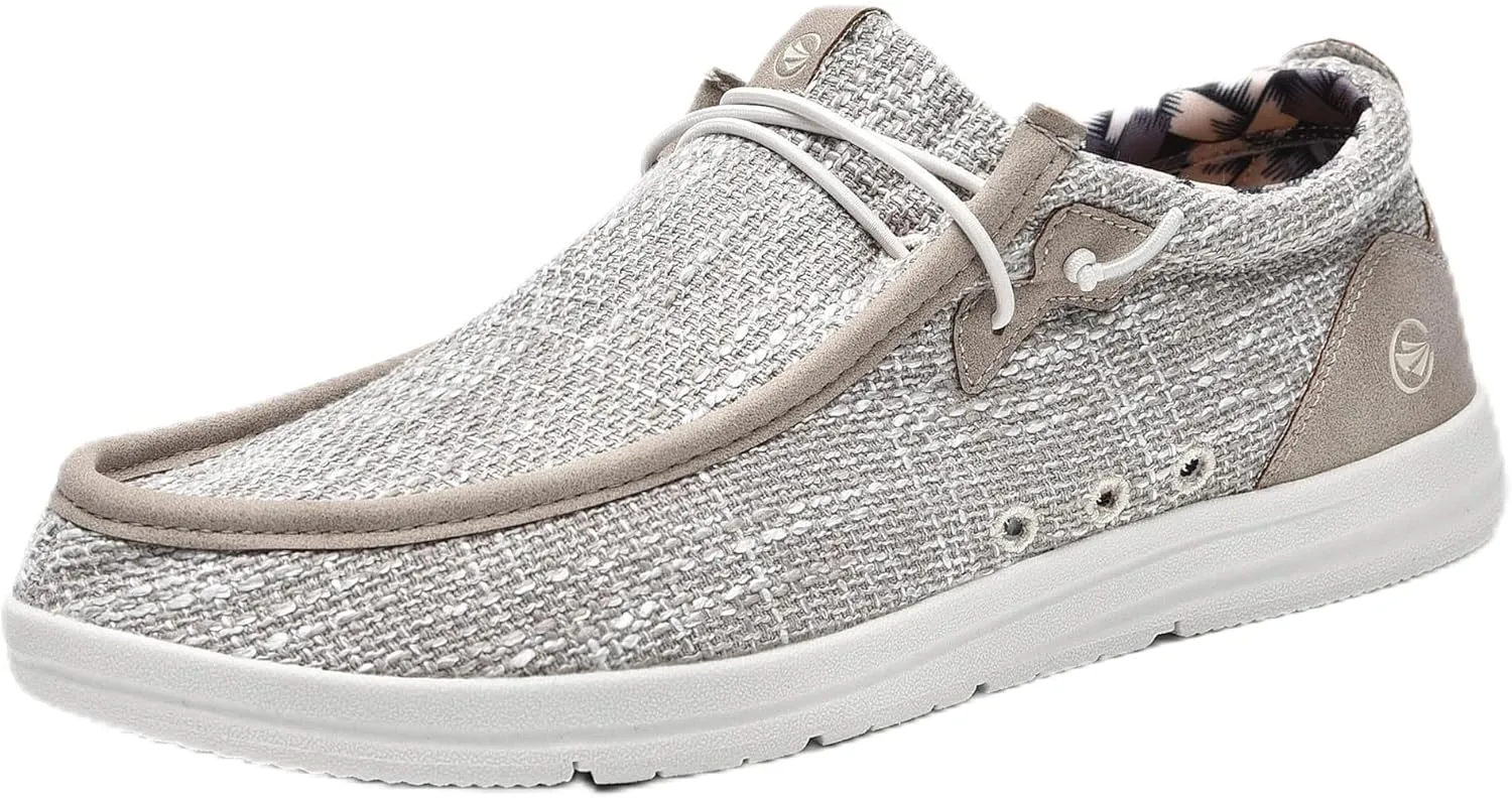 Mens Loafers Walking Shoes with Arch Support Insole Casual Fashion Shoes Light-Weight Vintage Footwear