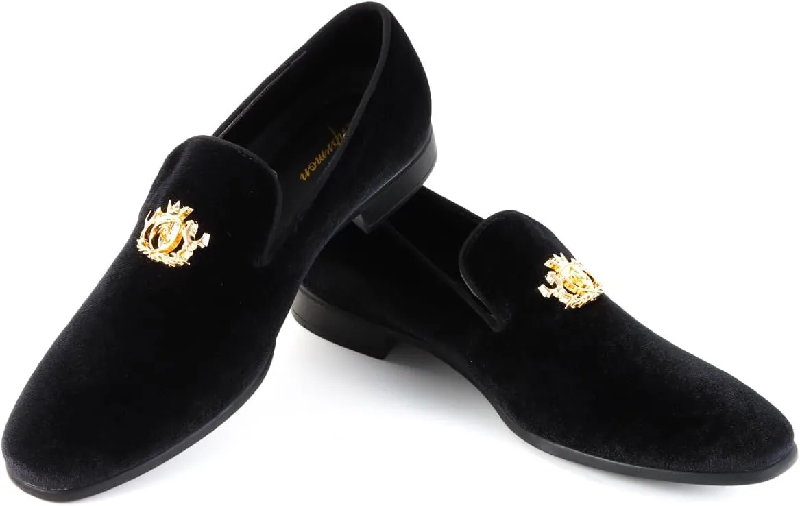 Men's Multiple Colors Penny Slip-on Velvet Loafer Cushioned Suede Tuxedo Dress Shoes Luxurious Smoking Slipper Party Prom Wedding Shoes Comfortable Lightweight