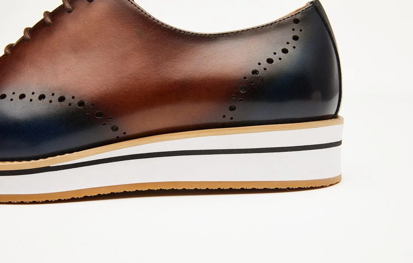 Men's Oxfords Business Casual Formal Dress Shoes Wingtip Boys Leather Sneakers Walking Shoes for Men
