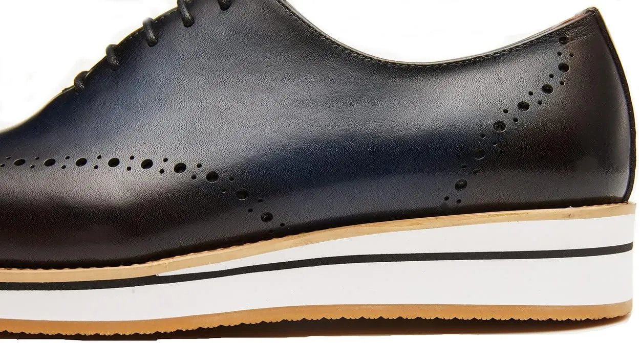 Men's Oxfords Business Casual Formal Dress Shoes Wingtip Boys Leather Sneakers Walking Shoes for Men