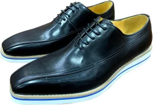 Mens Oxfords Formal Dress Suit Shoes Genunie Leather Wingtip Modern Prom Shoes Men's Fashion Business Casual Luxury Wedding Tuxedo Shoes for Men