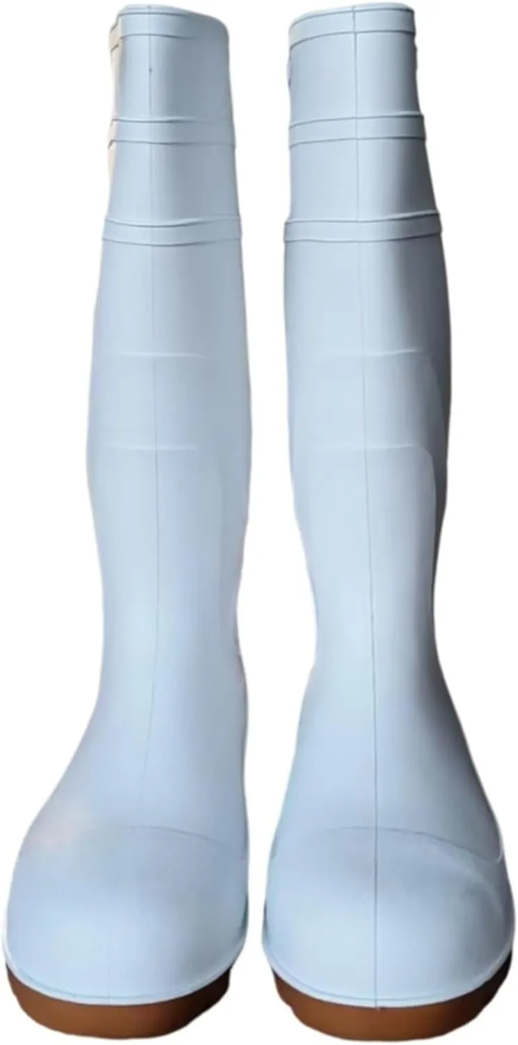 Men's Premium Tall Steel Toe Rain Boots - Waterproof Seamless PVC, Fortified Smash - proof, Durable Non - slip, All - terrain, Perfect for Fishing, Gardening, Work