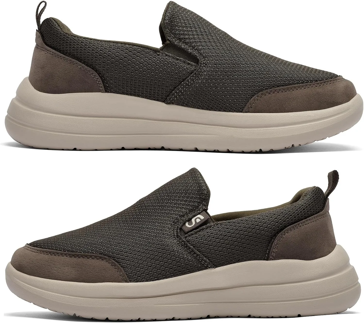 Men's Slip on Sneakers Walking Shoes X Wide Width Comfortable Casual Sneakers Lightweight Work Driving Loafers