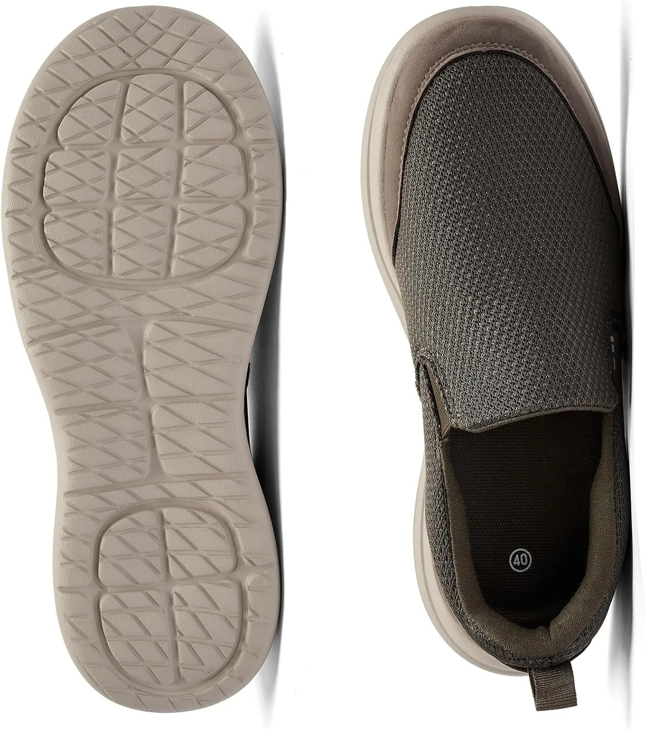 Men's Slip on Sneakers Walking Shoes X Wide Width Comfortable Casual Sneakers Lightweight Work Driving Loafers