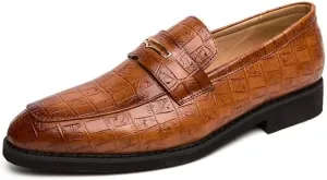 Men's Slip-Ons Loafers Mens Comfortable Business Formal Oxfords Shoes Casual Pointed Toe Non-Slip Walking Dress Shoes for Men