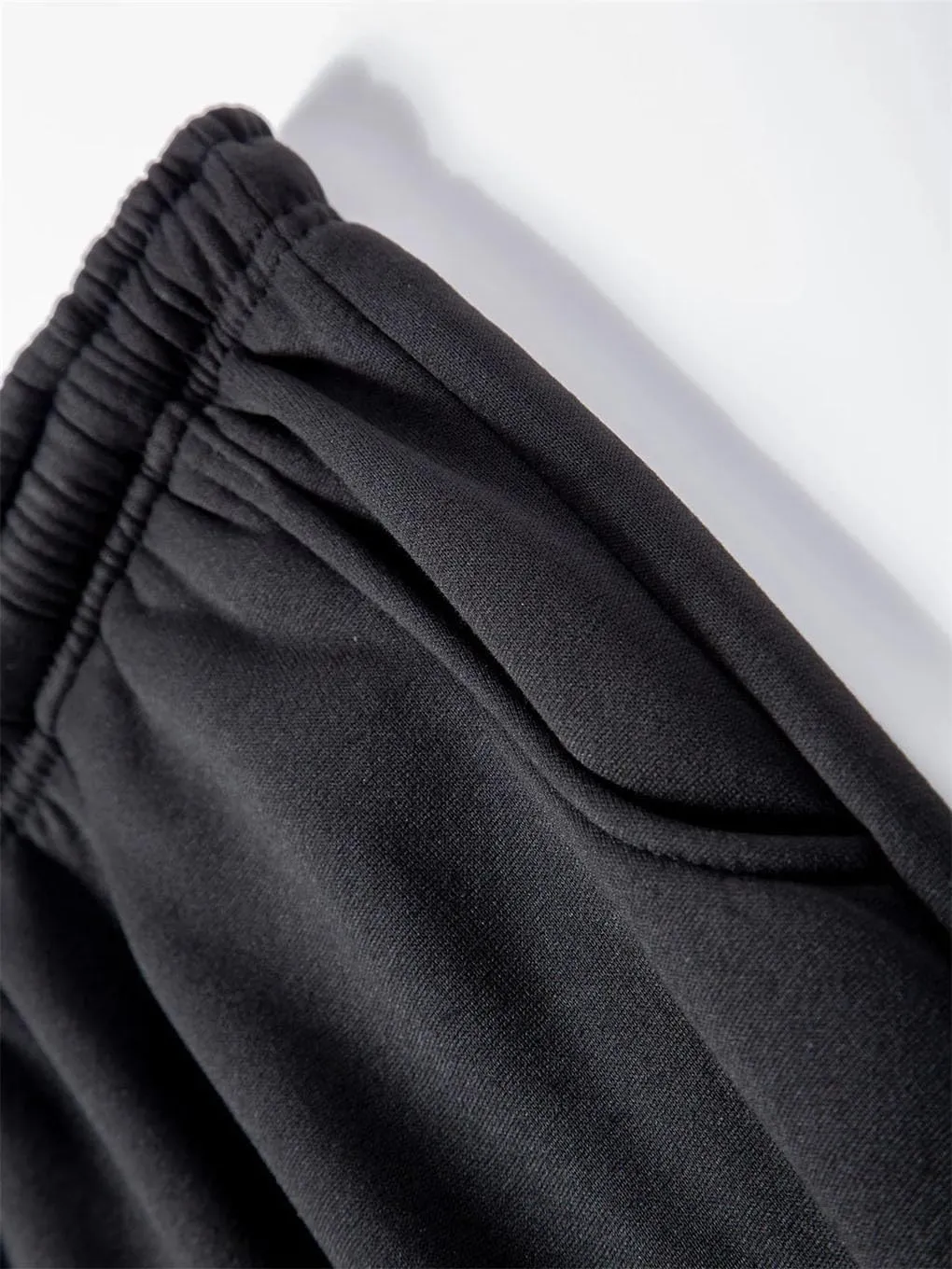 Men's Solid Color Casual Cotton Drawstring Patchwork Outdoor Sports Trousers