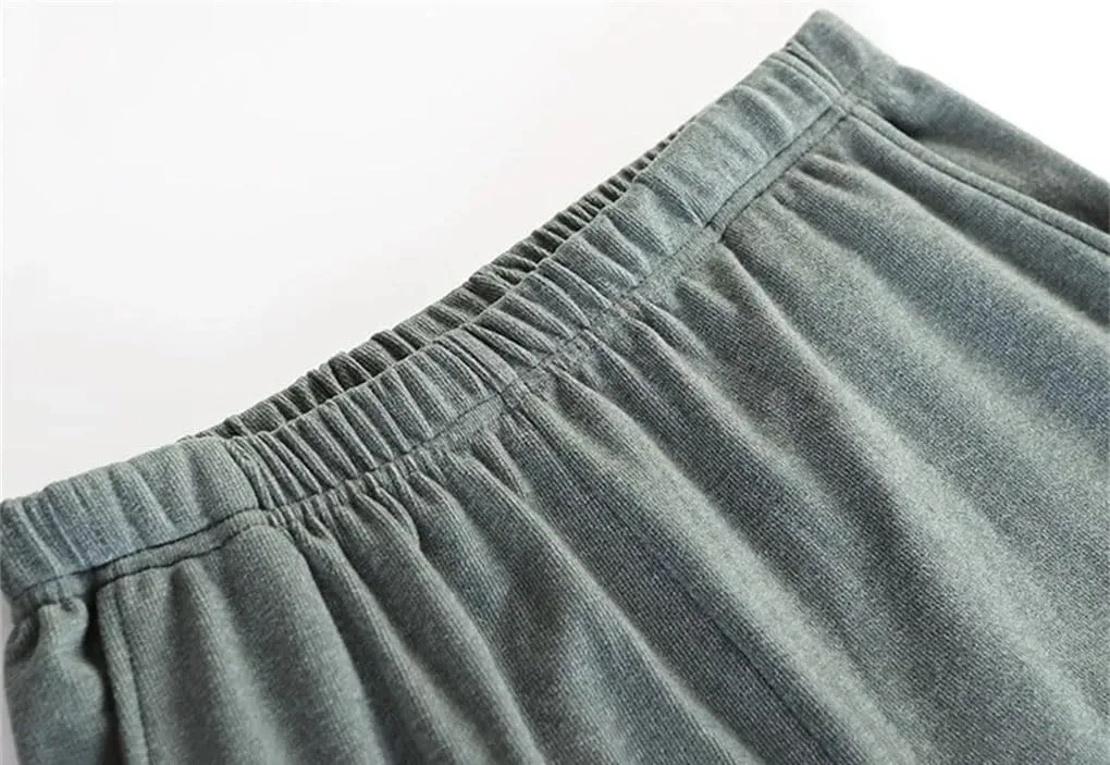 Men's Solid Color Casual Simple Comfortable Light Home Trousers