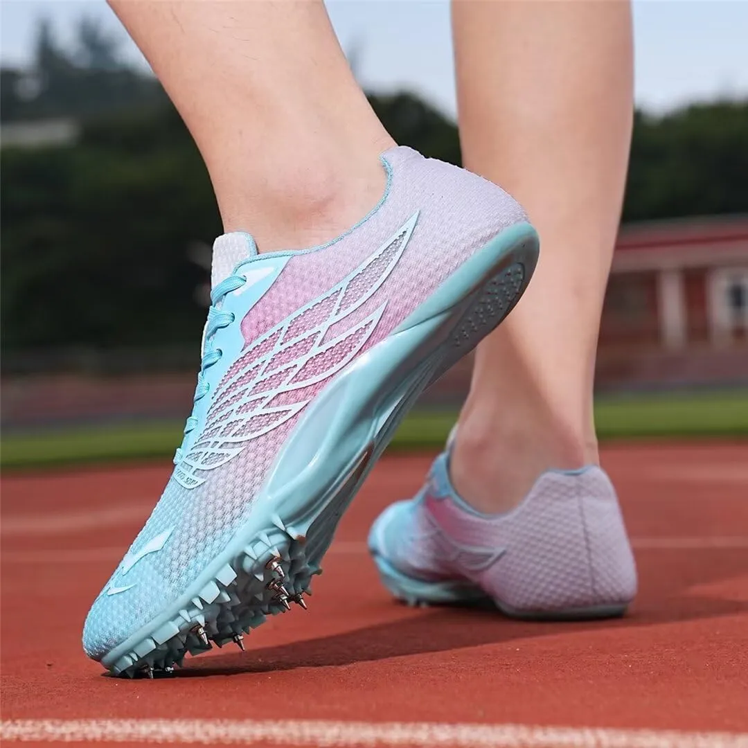 Mens Spikes Track Shoes Women Track and Field Shoes Boys Girls Jumping Sneakers Professional Running Nail Shoes