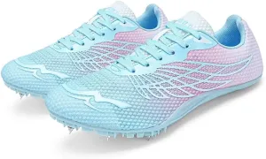 Mens Spikes Track Shoes Women Track and Field Shoes Boys Girls Jumping Sneakers Professional Running Nail Shoes