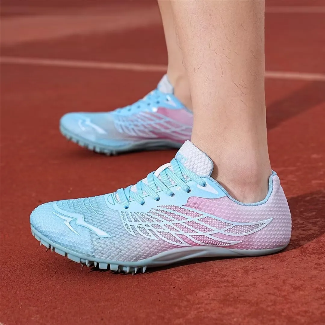 Mens Spikes Track Shoes Women Track and Field Shoes Boys Girls Jumping Sneakers Professional Running Nail Shoes
