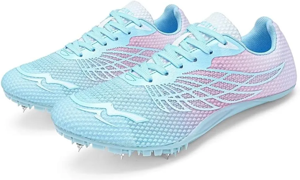 Mens Spikes Track Shoes Women Track and Field Shoes Boys Girls Jumping Sneakers Professional Running Nail Shoes