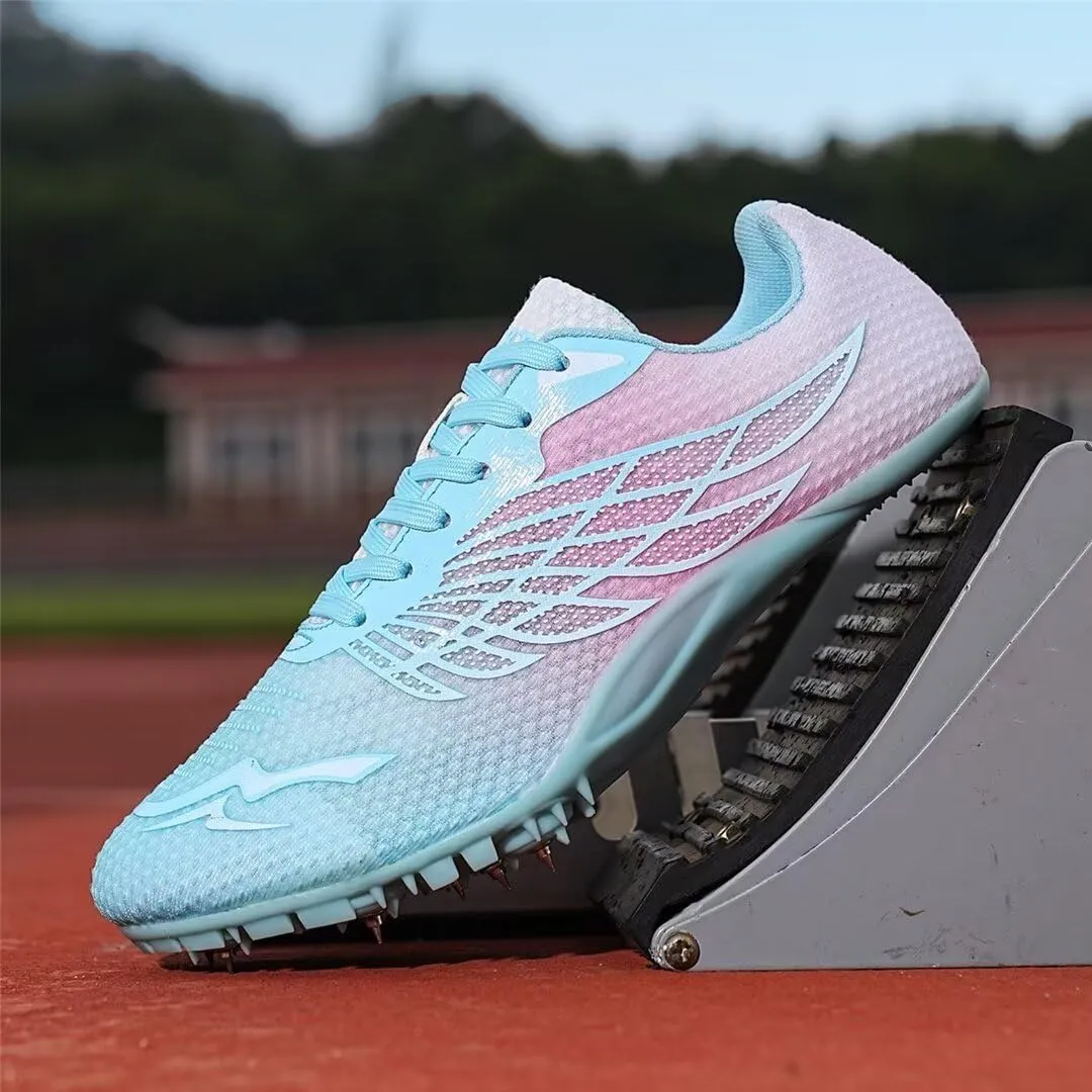 Mens Spikes Track Shoes Women Track and Field Shoes Boys Girls Jumping Sneakers Professional Running Nail Shoes