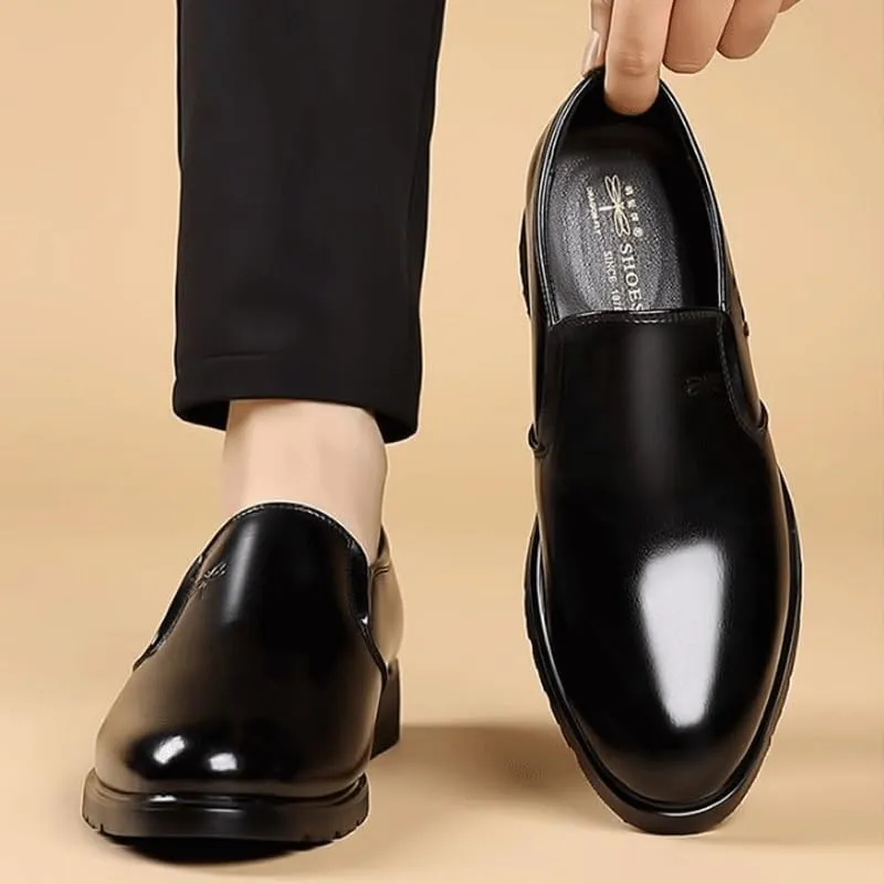 Men's Vintage Spike Loafers Slip On Fashion Shoes Classic Tuxedo Dress Shoes for Formal Business