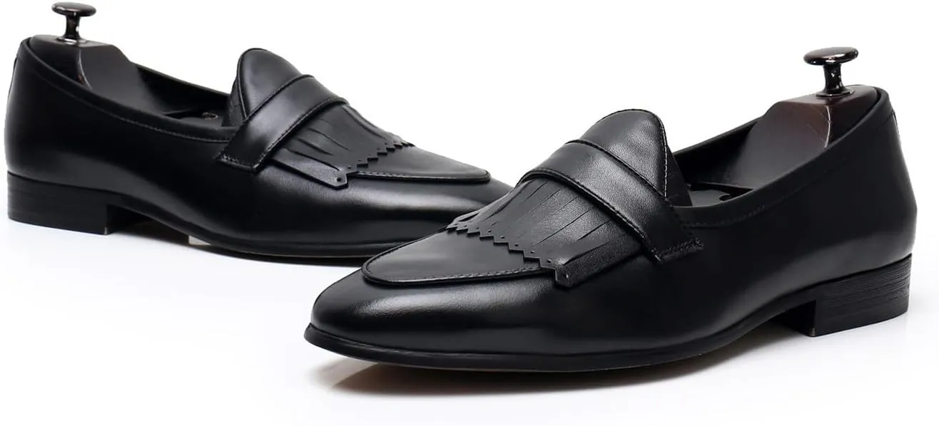 Mens White Dress Shoes Slip On Penny Loafers Causal Modern Genuine Leather Mocasines Fashion Prom Wedding Business Suit Shoes Tuxedo Shoes for Men