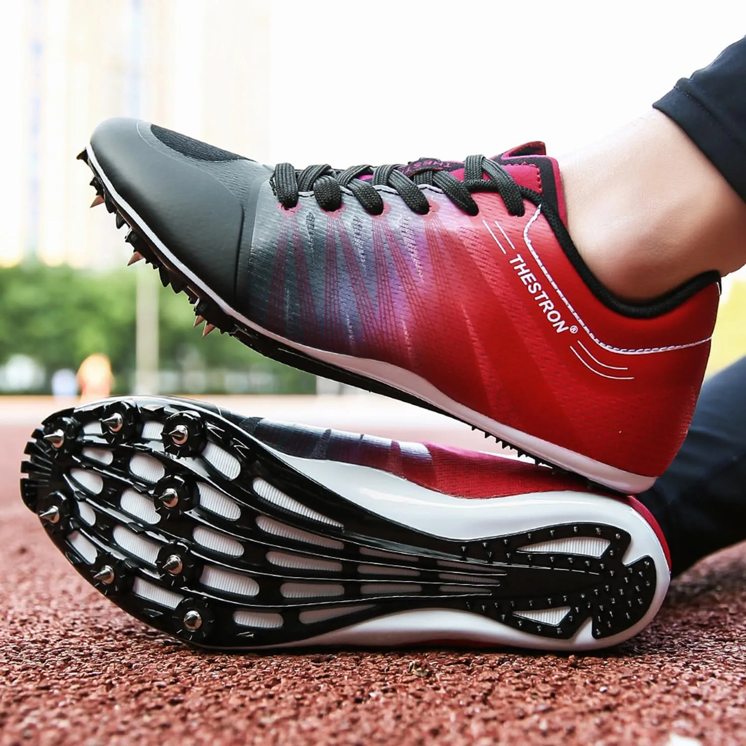 Mens Womens Track and Field Shoes Spikes Track Race Jumping Sneakers Professional Running Nail Spikes Shoes for Kid