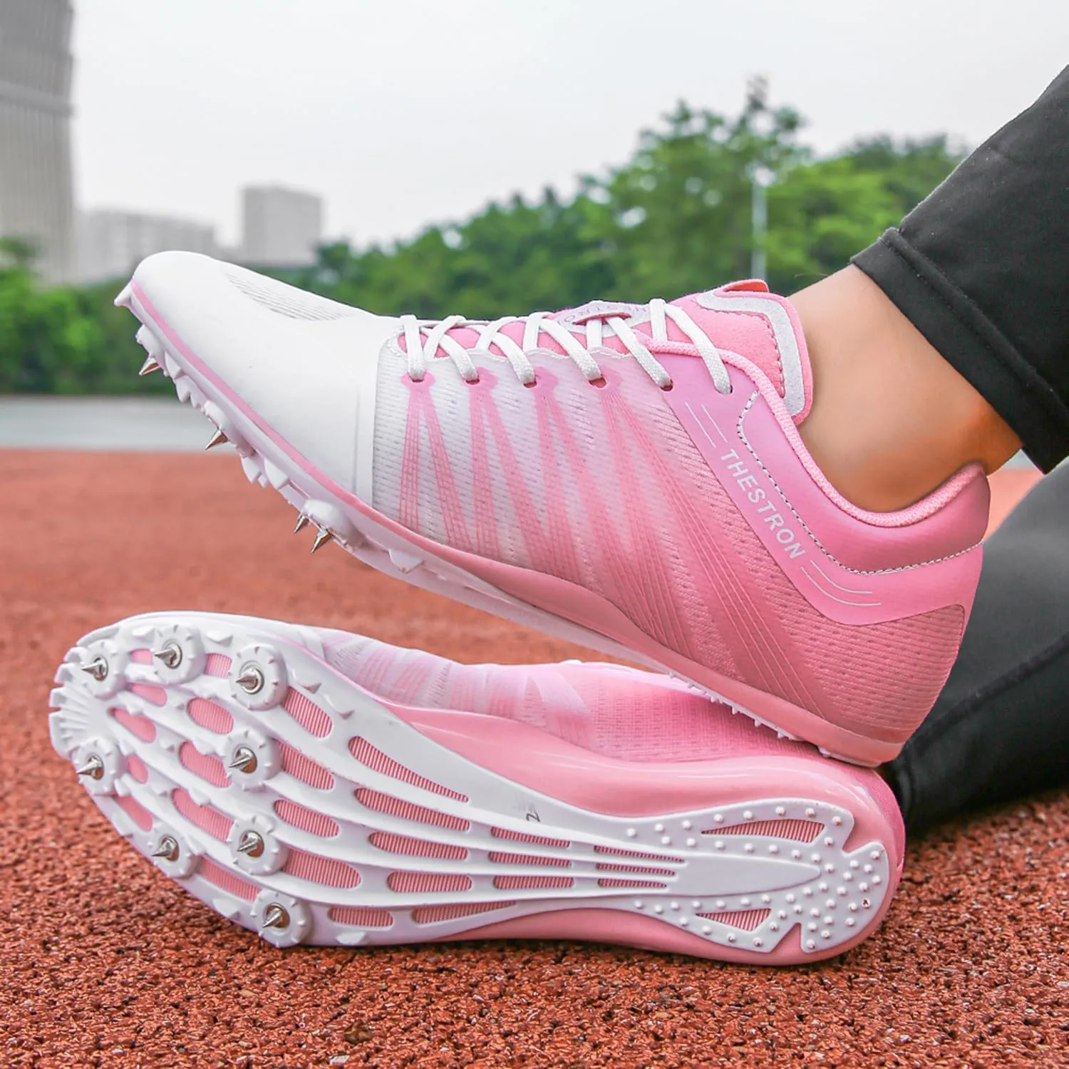 Mens Womens Track and Field Shoes Spikes Track Race Jumping Sneakers Professional Running Nail Spikes Shoes for Kid