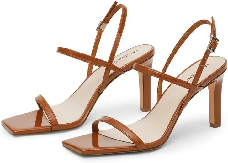 Modatope Womens Sandals Open Toe Strappy Sandals Ankle Strap High Heel Sandals for Women