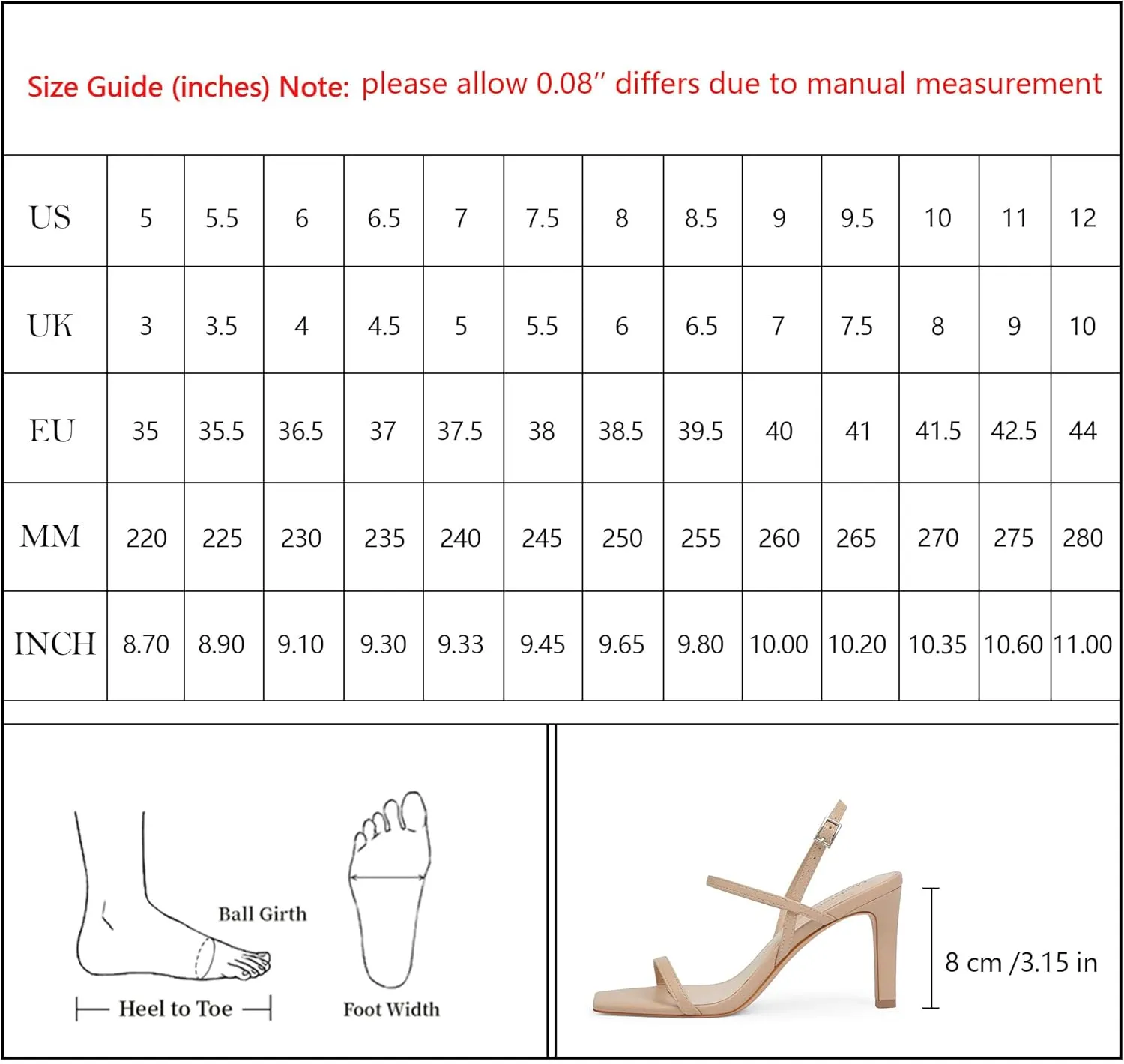 Modatope Womens Sandals Open Toe Strappy Sandals Ankle Strap High Heel Sandals for Women
