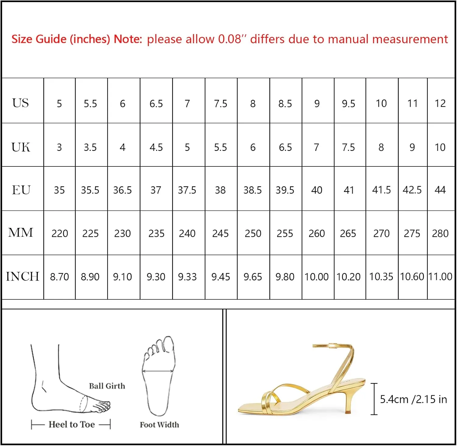 Modatope Womens Sandals Square Open Toe Kitten Heels Strappy Ankle Strap Sandals Comfort Dress Party Shoes