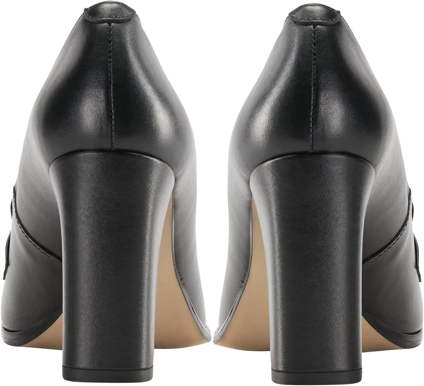 MOOMMO Women's Chunky Block Heel Pumps Round Closed Toe Slip On Oxford Loafers Shoes High Heels Snake Skin Work Pump Suede Loafer for Office Ladies Classic Formal Business Professional 4-13 M US