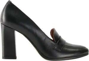MOOMMO Women's Chunky Block Heel Pumps Round Closed Toe Slip On Oxford Loafers Shoes High Heels Snake Skin Work Pump Suede Loafer for Office Ladies Classic Formal Business Professional 4-13 M US
