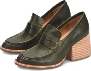 MOOMMO Women's Chunky Platform Loafers Pumps Round Closed Toe Slip On Penny Loafers Block High Heels Suede Oxford Shoes Formal Classic Thick Heel Dress Loafer Office Ladies Vintage Comfort 4-11 M US