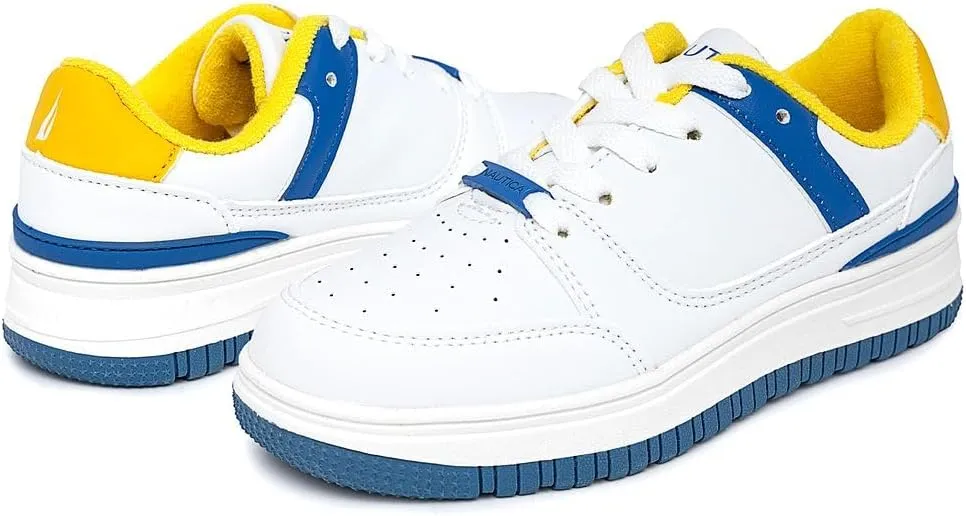 Nautica Boys Low-Top Sneakers, Basketball Tennis Shoes for Kids, Outdoor School Running Shoes - Sizes for Big Kid/Little Kid