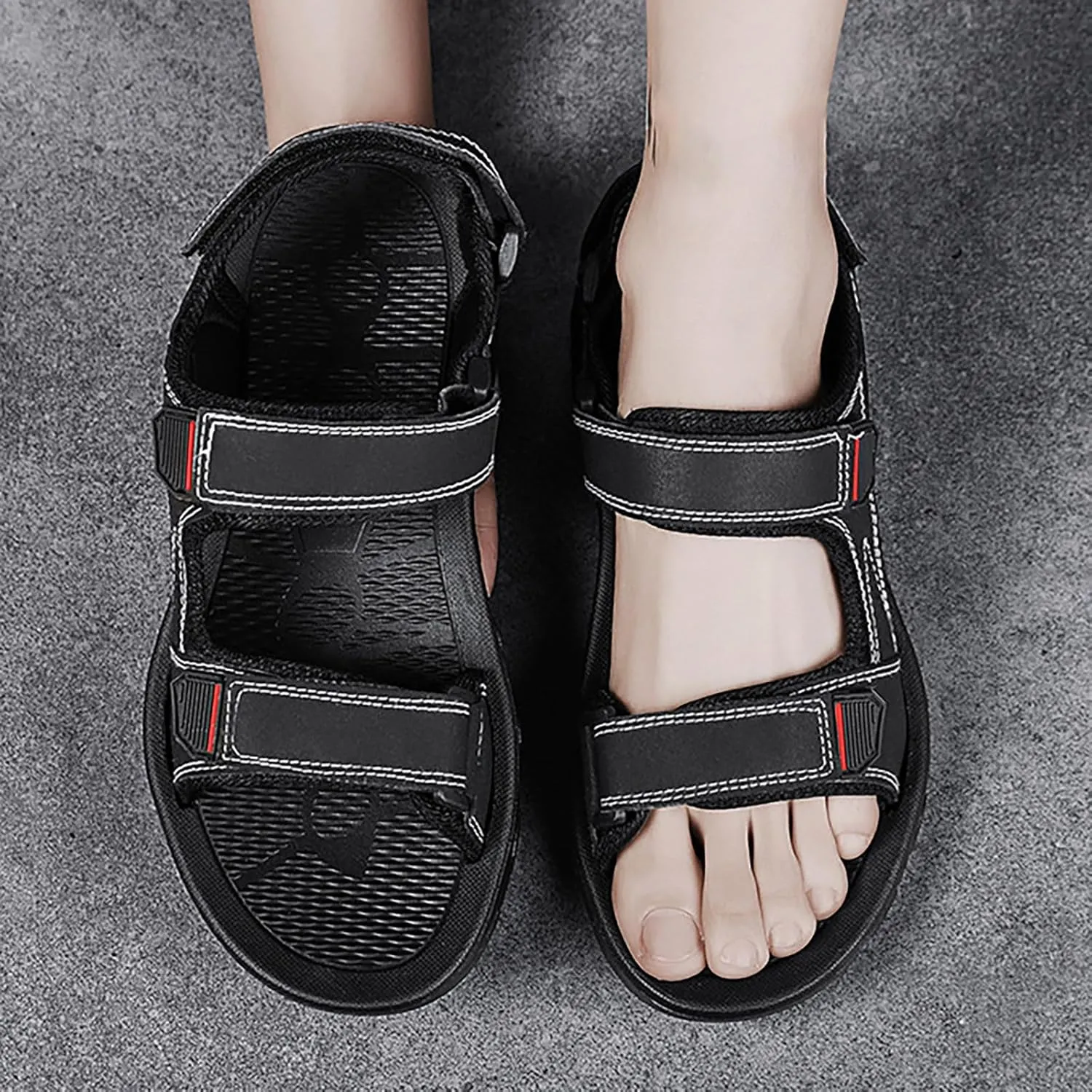 New Outdoor Water Slippers For Dad's Casual Sports Beach Shoes Big Screen Slide Sandal