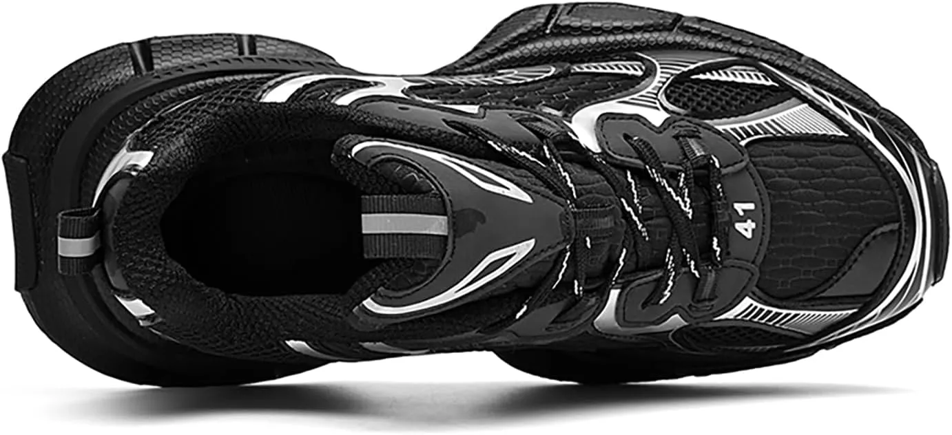Niepce Inc Streetwear Mid Top Fashion Chunky Sneakers for Men