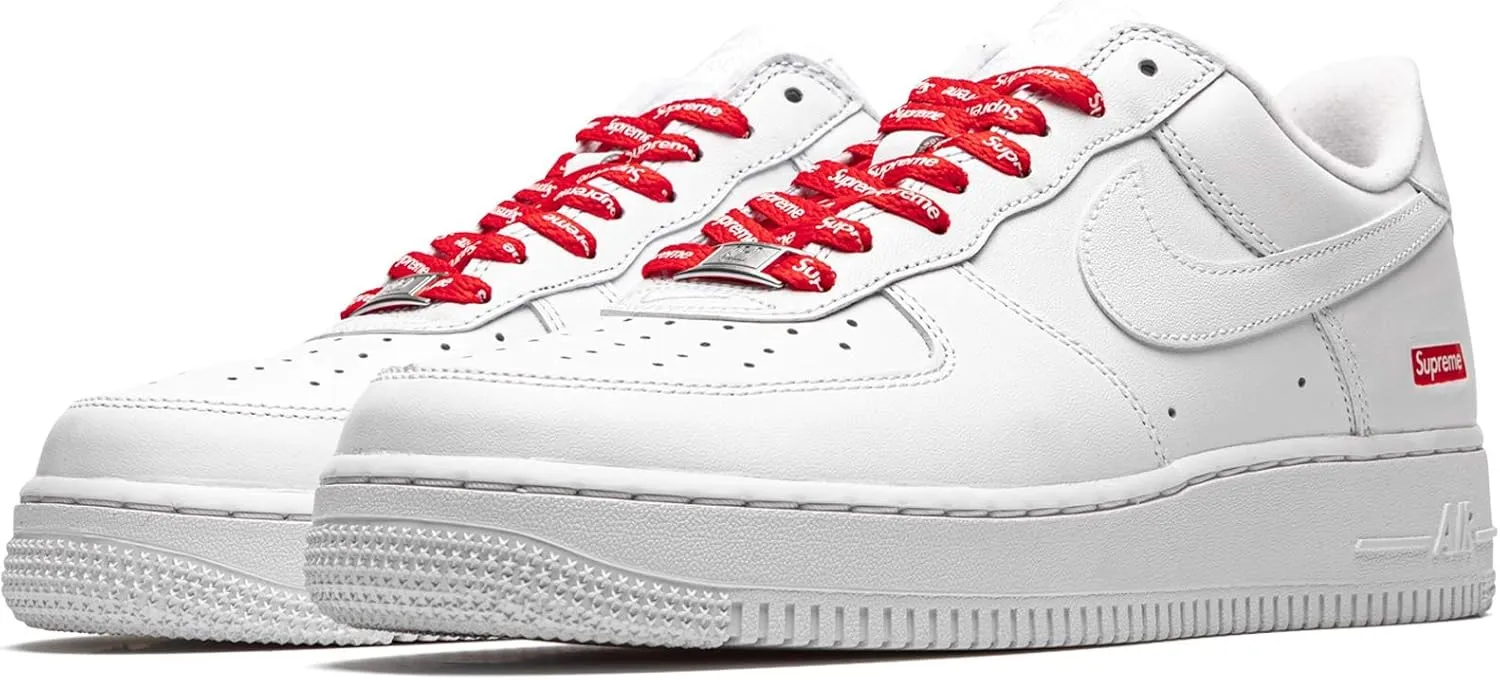 Nike mens Air Force 1 Low "Supreme - Mini Box Logo White"