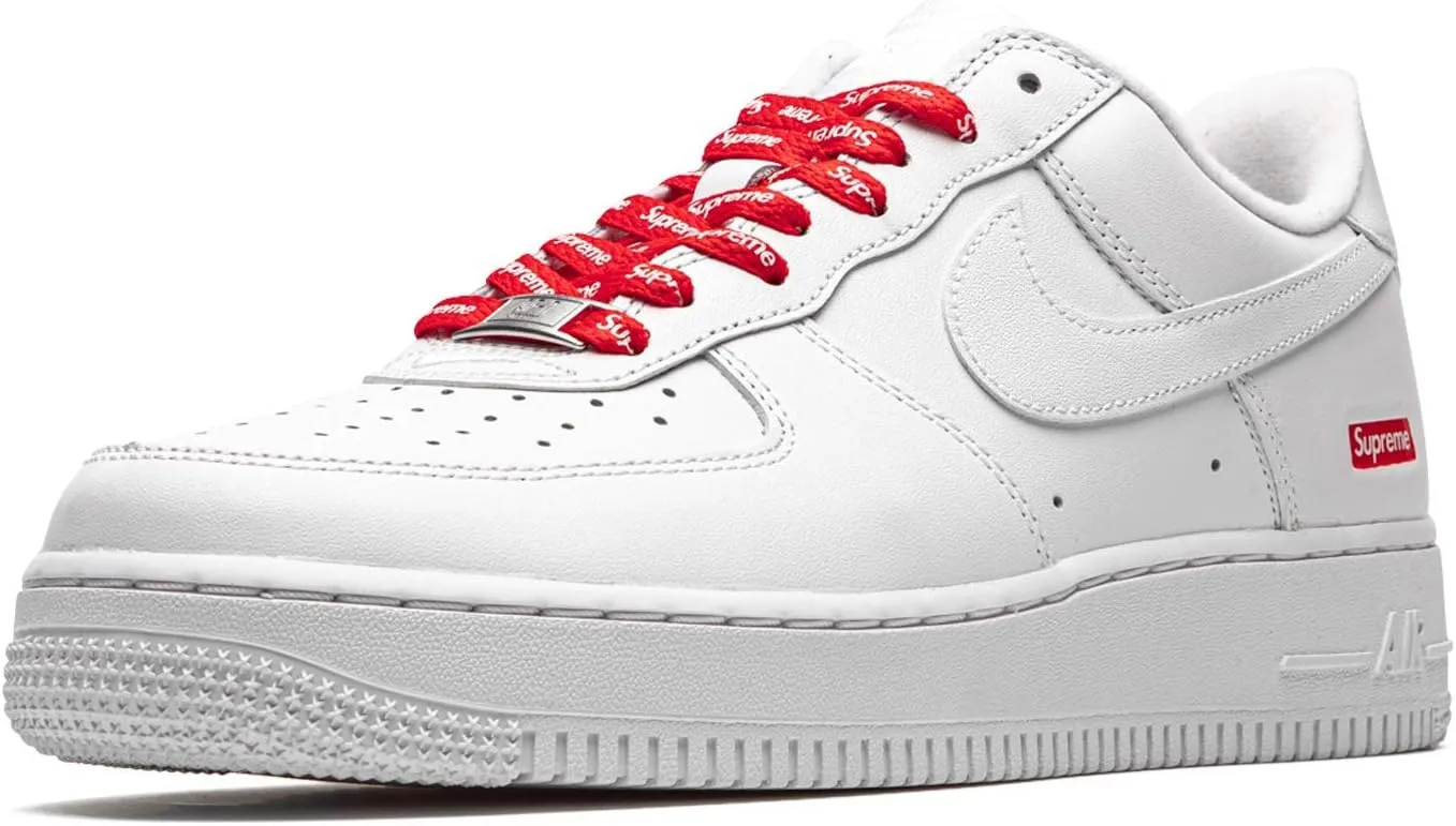 Nike mens Air Force 1 Low "Supreme - Mini Box Logo White"