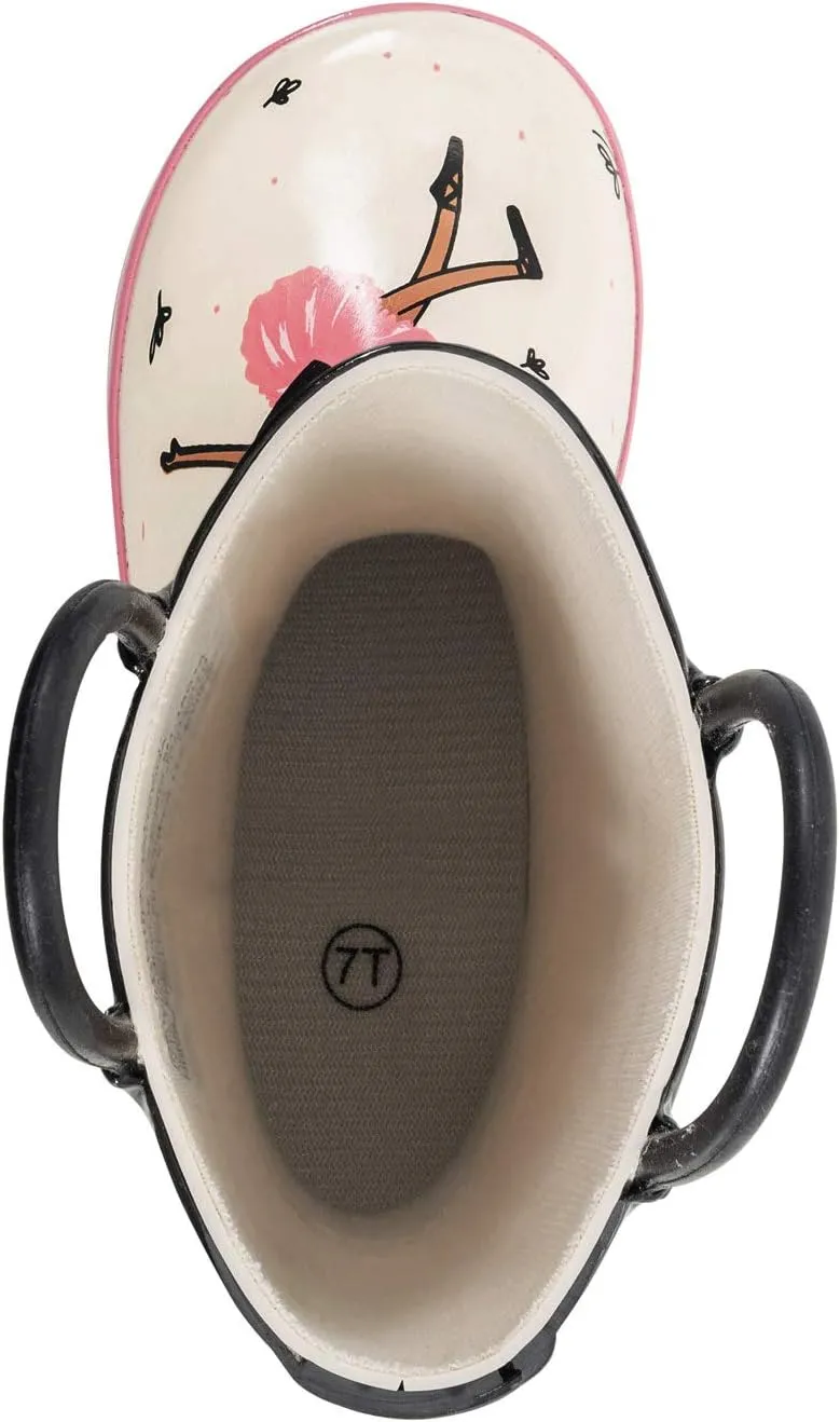 OAKI Toddler Rain Boots - Perfect Kids Rain Boots for Any Weather - Durable Rubber Baby Rain Boots Keep Little Feet Dry, Lightweight Waterproof with Easy-on Handle