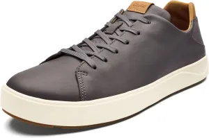 OLUKAI Lae'ahi Li 'ILI Men's Waterproof Leather Sneaker, Versatile & Casual Everyday Shoe, All-Day Comfort & Support, Enhanced Grip & Traction