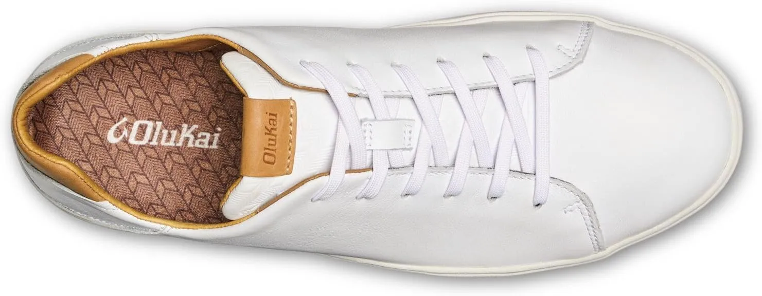 OLUKAI Lae'ahi Li 'ILI Men's Waterproof Leather Sneaker, Versatile & Casual Everyday Shoe, All-Day Comfort & Support, Enhanced Grip & Traction