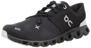 On Men's Cloud X 3 Sneakers, Black, 7.5 Medium US