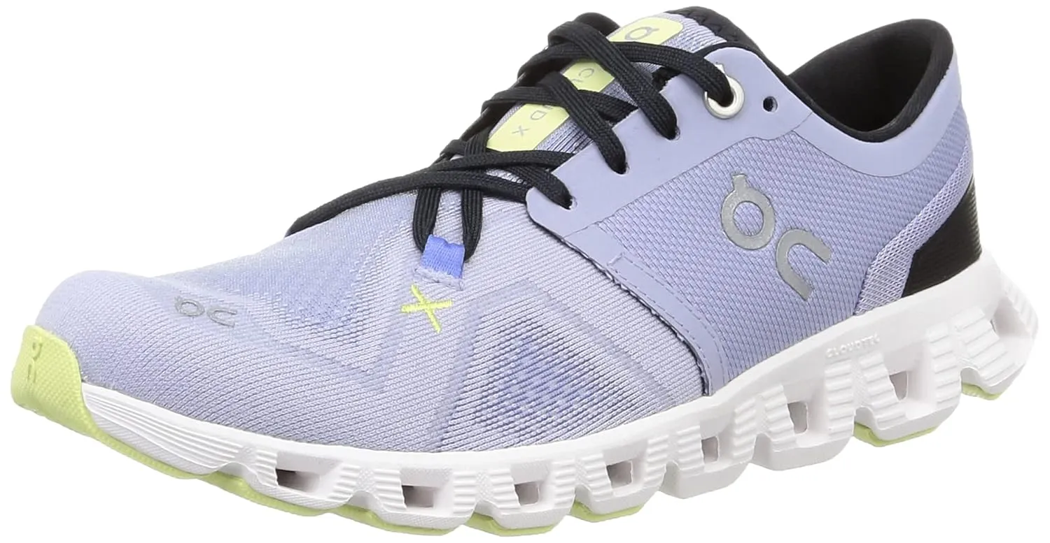 ON Women's Cloud X 3 Sneakers, Nimbus/White,9.5