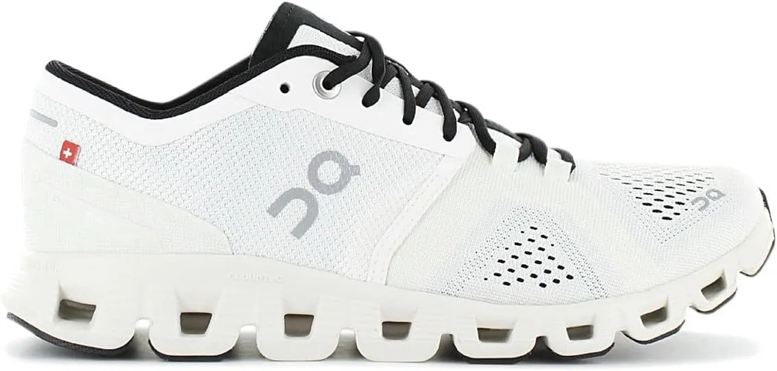 On Women's Cloud X Sneakers, White/Black, 5.5 Medium US
