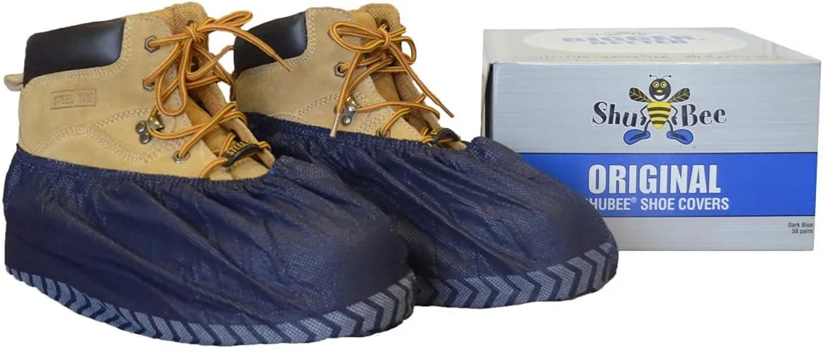 Original Disposable, Extra-Large Boot and Shoe Covers, Thicker & Stronger, Durable Protection for Floors - 50 Pairs