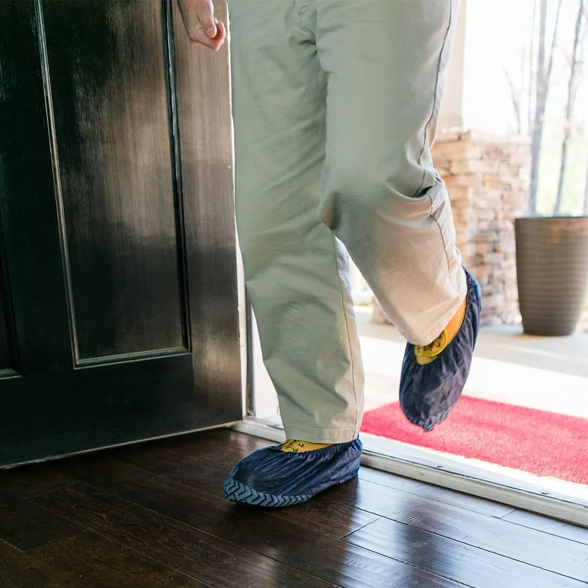 Original Disposable, Extra-Large Boot and Shoe Covers, Thicker & Stronger, Durable Protection for Floors - 50 Pairs