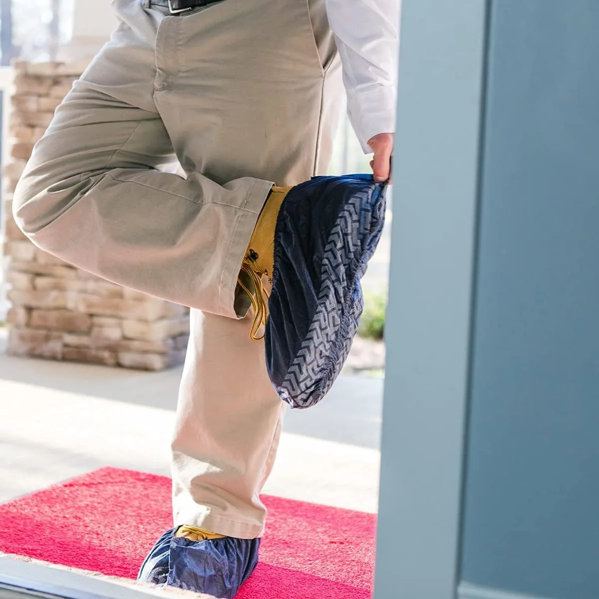 Original Disposable, Extra-Large Boot and Shoe Covers, Thicker & Stronger, Durable Protection for Floors - 50 Pairs
