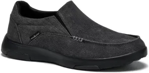OrthoComfoot Men's Orthopedic Comfortable Slip-On Shoes with Arch Support, Orthotic Loafers for Plantar Fasciitis, Canvas Leisure Vintage Flat Walking Shoes for Foot and Heel Pain Relief