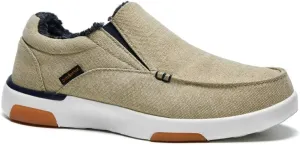 OrthoComfoot Men's Orthopedic Comfortable Slip-On Shoes with Arch Support, Orthotic Loafers for Plantar Fasciitis, Canvas Leisure Vintage Flat Walking Shoes for Foot and Heel Pain Relief