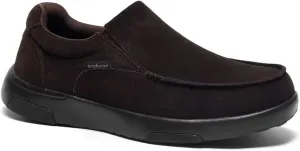 OrthoComfoot Men's Orthopedic Slip On Loafers Walking Shoes with Arch Support: Suede Leather Dress Slip-Ons Loafers for Plantar Fasciitis, Comfortable Non-Slip Shoes for Foot and Heel Pain Relief