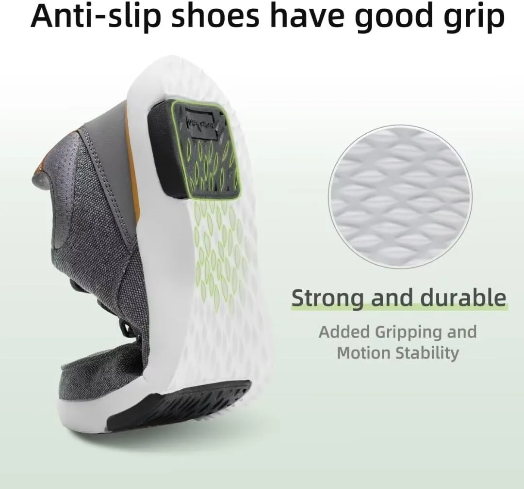 OrthoComfoot Men's Orthopedic Walking Shoes with Arch Support: Comfortable Casual Plantar Fasciitis Shoes for Flat Feet, Adjustable Cushion Orthotic Fashion Sneakers for Foot and Heel Pain
